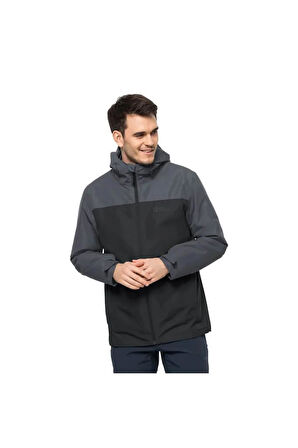 Jack Wolfskin TAUBENBERG 3IN1 JKT M 1115311-OUT CKT PHANTOM ERKEK MONT