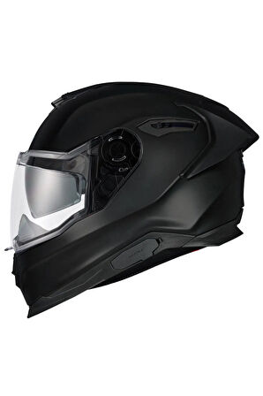 Y.100r Full Black Kapalı Motosiklet Kaskı