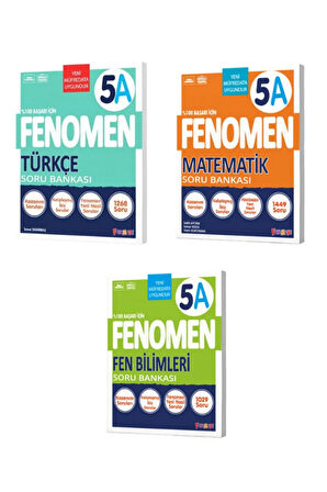 fenomen yayınları 2025 yeni müfredat Türkçe fen ve matematik a soru bankası