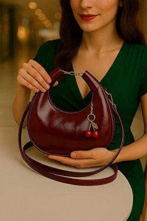 Cerry El Ve Omuz Çantası Charm Hediyeli