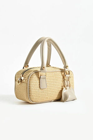 Lüks Asır Desen Mini Cüzdan Hediyeli omuz ve el çantası