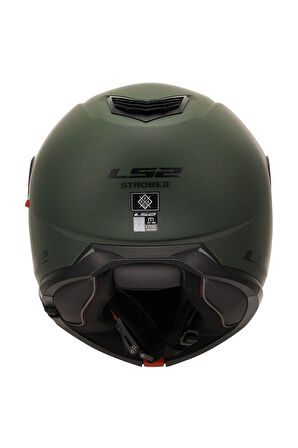 STROBE 2 MAT YEŞİL ÇENEDEN AÇILIR MOTOSİKLET KASKI