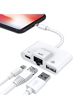 Apple Iphone/ipad Lightning To Ethernet Rj45 Dönüştürücü Adaptörü