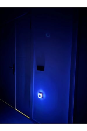 Modern Sensörlü Led Gece Lambası Led Işık Spot Mavi