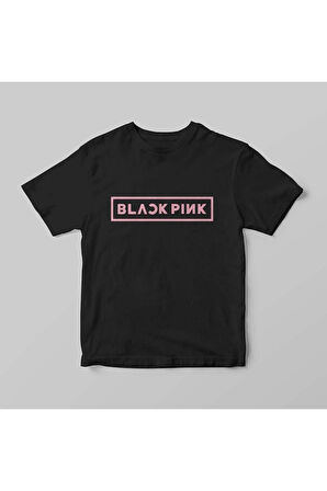 Unisex Siyah Black Pink T-shirt