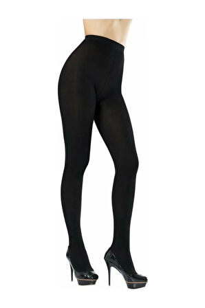 Maxi Mikro 40 Siyah Büyük Beden Külotlu Çorap 5xxl