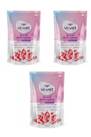 Vivet Granül Sir El Ağdası Pudralı Hassas Ciltler 250 gr 3 paket
