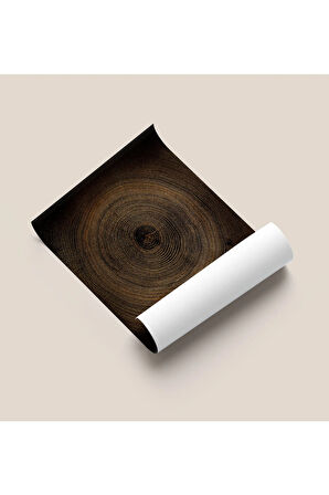 Çerçevesiz Poster, Dijital Baskı Soyut , Zamanın Halkaları , Salon Ofis Oturma Odası Dekorasyon