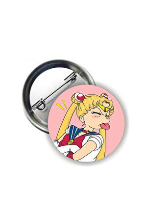 Sailor Moon Usagi Anime Buton Rozet