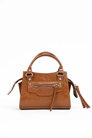 Kadın mini el ve omuz çantası şık tasarımlı çapraz çanta