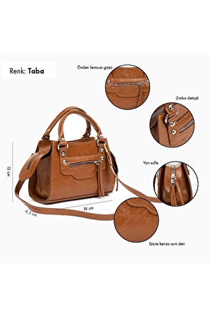 Kadın mini el ve omuz çantası şık tasarımlı çapraz çanta