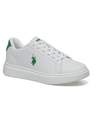 U.S.POLO ASSN.LINDA 4FX BEYAZ YEŞİL RAHAT KALIP SPOR AYAKKABISI