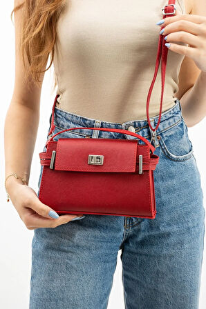 Kilit Kapaklı Kol Çantası