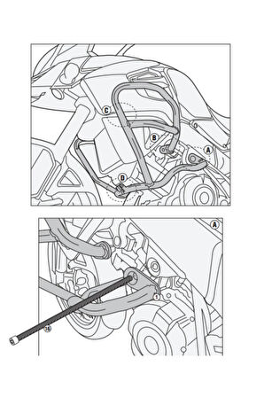 Tn3105 Suzukı Dl 1000 V-strom (14-17) Koruma Demırı