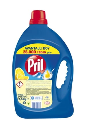 Pril Limon Kokulu Bulaşik Deterjani 2418 Ml X 2 Adet