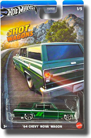 Hot Wagons 64 Chevy Nova Wagon HWR56 HRR89
