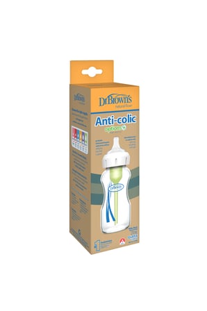 Dr. Brown's Geniş Ağız Antikolik Options Cam Biberon, 270ml Tekli Paket