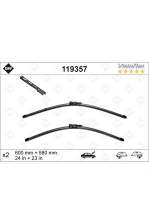 X Silecek 60 58×2 Flatblade-muz Tipi Bmw E60 03-10val-119357 119357 61617035099