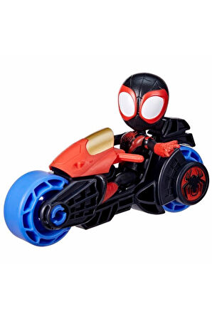 Spider And His Amazing Friends Motosiklet Ve Figür Morales Spider Man F7460