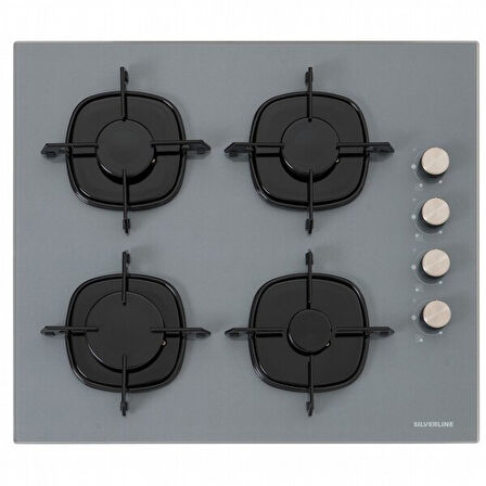 Silverline BO6503S01 - CS5335S01 - 3457 Soho 60 Gri Cam Ankastre Set