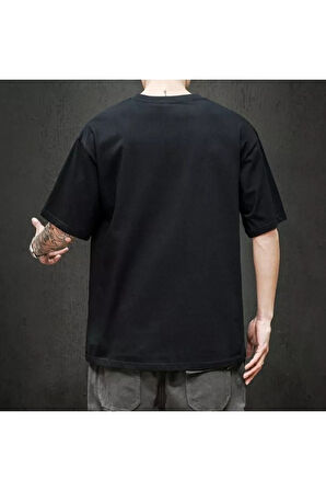 Süper Kalite Kadın Tişört Düz Renk Siyah Beyaz Bisiklet Yaka Organik Pamuk Penye T-shirt