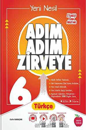 6. Sınıf Adım Adım Zirveye Türkçe Soru Bankası / Cafer Karaçam / Newton Yayınları / 9786057336699