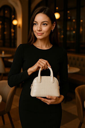 Trend & Lüks Kroko Mini El Çantası