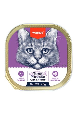TOM&JERRYPETSHOP-Wanpy Kedi Konserve Ezme 40g Karışık Alutray Yaş Mama 10 Adet Mix