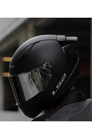 Rapıd 2 Race Mat Siyah Fullface Motosiklet Kaskı Gri Camlı