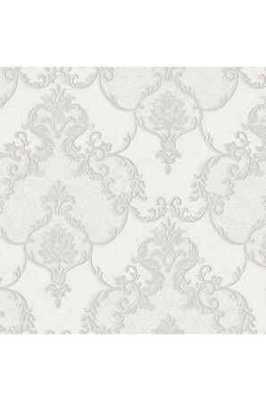 Dante 1403-2 Damask Desenli Duvar Kağıdı (gri)