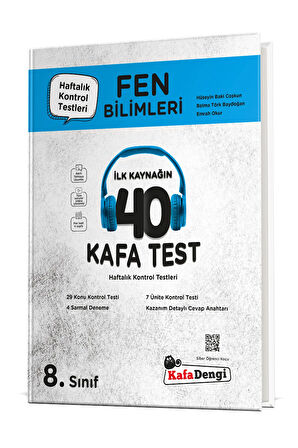 8. Sınıf Fen Bilimleri "40" Kafa Test (Haftalık Kontrol Testleri + Sarmal Deneme)