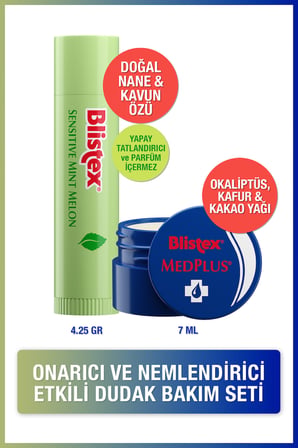 Medplus Jar (kavanoz) 7ml+sensıtıve Mınt Melon Nemlendirmeyi Destekleyen Kurtarıcı Dudak Bakım Kremi