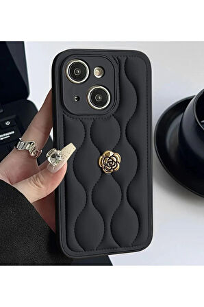 iPhone 14 Uyumlu Kılıf Deri Kılıf Yanları Silikon Kapak