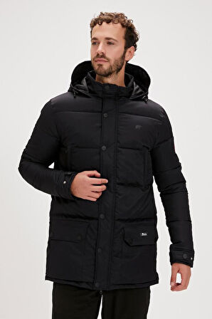 23.02.13.010-fw Colonel Puffer Coat Erkek Coat Kaban