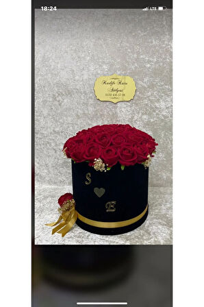 50 adet gül silindir kutuda isteme çiçeği söz nişan kutuda kız isteme