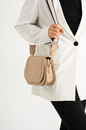 Kadin 5 Bölmeli Astarlı Kapaklı çıt çıt Kapama El Kol Ve Omuz Çantası