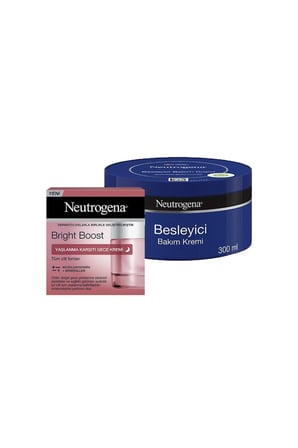 Bright Boost Yaşlanma Karşıtı Gece Kremi 50 ml Ve Besleyici Bakım Kremi 300 ml