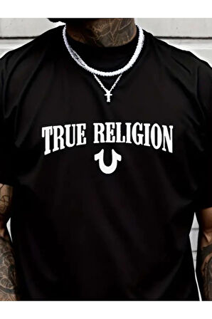 Sun&North Erkek True Religion Baskılı Süprem T-shirt