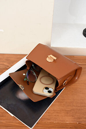 Lüks Tasarımlı Çapraz Askılı El ve Omuz Çantası