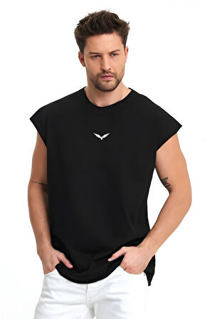 Oversize Büyük Beden T-shirt Kartal baskılı