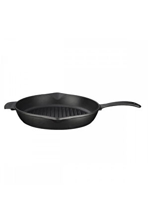 YUVARLAK SAPLI IZGARA TAVA ÇAP 28 CM .LVECOYGT28