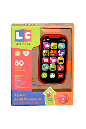 Lc Eğitici Akıllı Telefonum-kırmızı