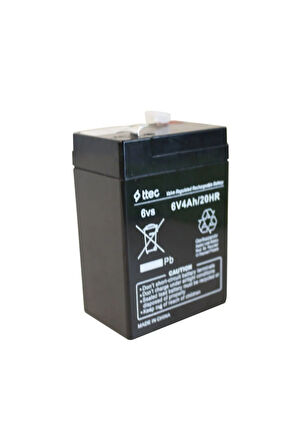 Pilsan Uyumlu 6 Volt 4a Çocuk Araba Aküsü 6 V 4 Amper Akü Kargo Bedava 70x48x101mm