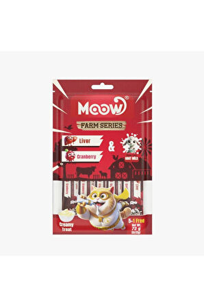 Moow En Yeni Mix Karışık Keçi Sütlü  Kedi Krema Ödülü 12 Gr x 48 adet