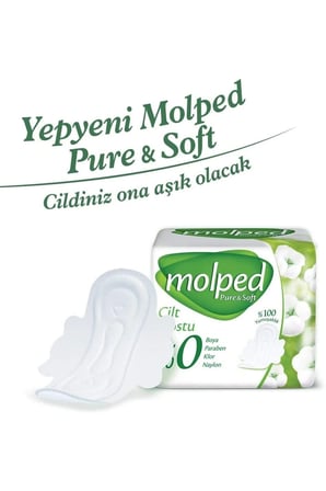 Molped Pure & Soft Hijyenik Ped Süper Eko 18'li Uzun X 3 Paket