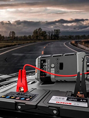 T-Life Jump Starter 12000mAh Akü Takviyeli Hava Kompresörü CAETU LS CYD-21