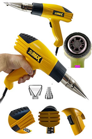 Germany Sıcak Hava Isı Tabancası 4200 W Çift Kademeli Termik Koruma Sıcak Hava Makinesi 900 C°