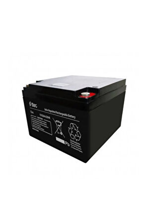 12V 26Ah BASE Bakımsız Kuru Akü 12 Volt  26 Amper Akü