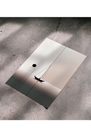 Çerçevesiz Poster - Dijital Baskı - Soyut Kayık