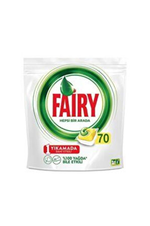 Hepsi Bir Arada Bulaşık Makinesi Kapsülü Limon 70'li X4 Adet